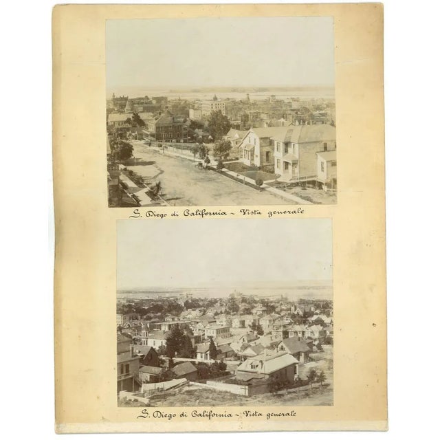 Ancient Views of S. Diego, California - Vintage Print - 1880s For Sale - Image 3 of 3