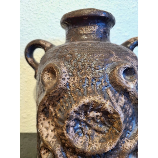 Carstens Tönnieshof Brown and Pink 'Mooncrater' Vase Nr. 7952/22 For Sale In Austin - Image 6 of 8