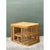 Camel Vintage Rattan Stacked Rattan Coffee Table For Sale - Image 8 of 12