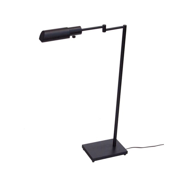 1990s Matte Black Library Style Telescoping Floor Lamp For Sale - Image 5 of 12