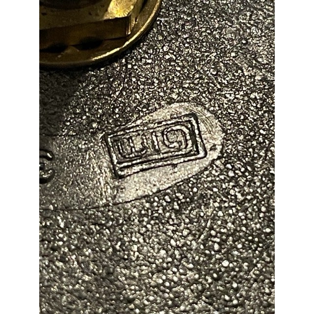 Vintage 1976 Floral Frosted Lamp Gim For Sale In Denver - Image 6 of 8