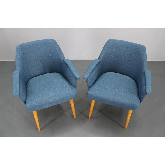 Mid-Century Armchairs, Czechoslovakia, 1960s, Set of 2 For Sale - Image 3 of 16
