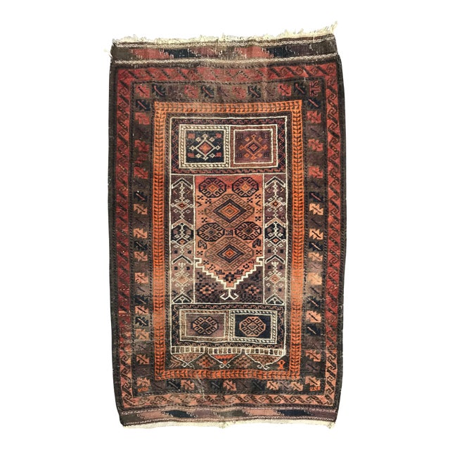 Vintage Turkmen Belutch Rug For Sale