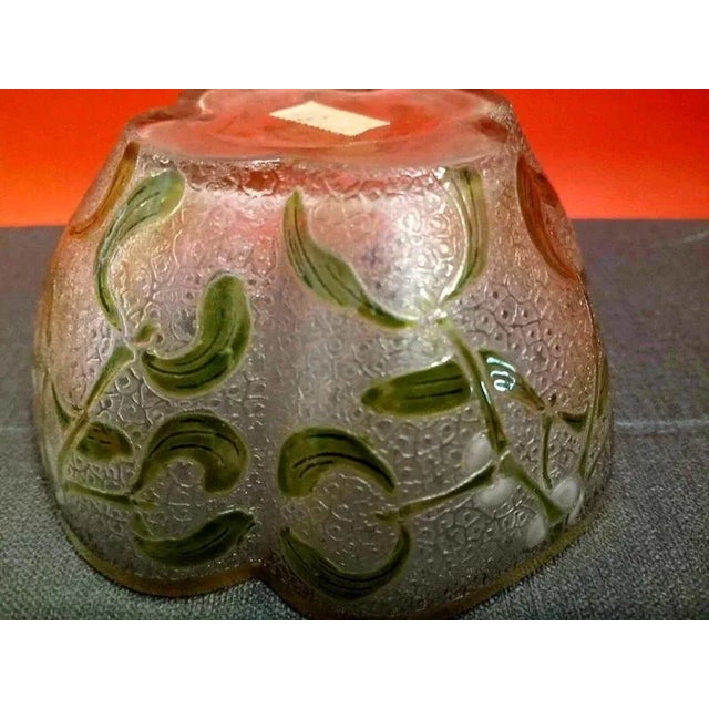 Art Nouveau Bowl in Glass For Sale - Image 3 of 7