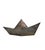 Modern Silver-Plated Paper Boat Sculpture by Aldo Cibic for Paola C., Italy, 1980s For Sale - Image 9 of 18