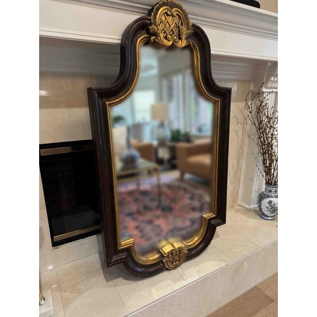 French Vintage Bombay Company Crest Wall Mirror, Late 20th Century For Sale - Image 3 of 3