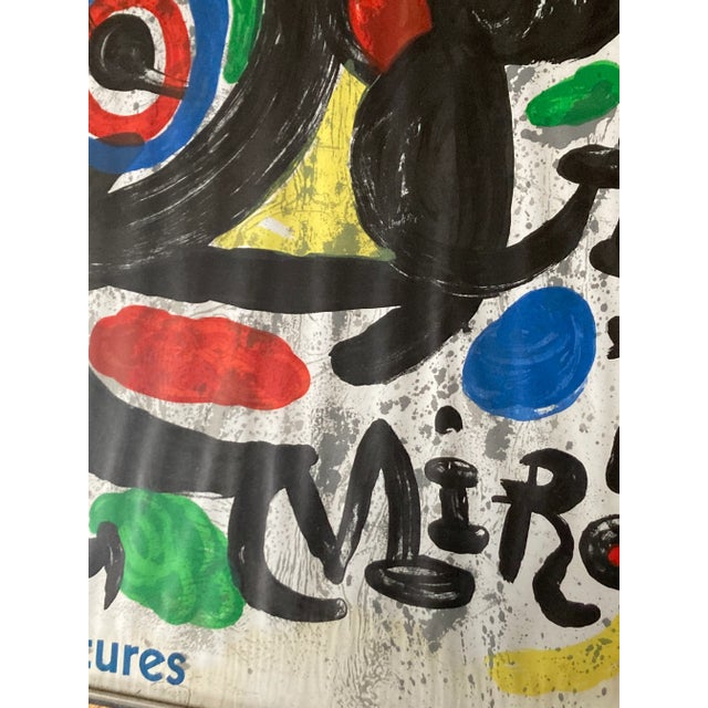 Joan Miro 1970s Galerie Maeght Poster "Sculptures" Vintage Framed For Sale - Image 12 of 13