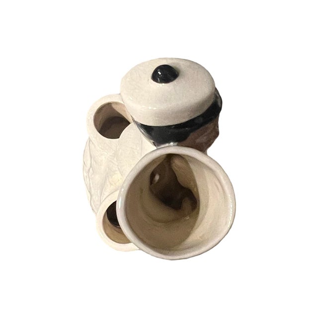 Vintage Mid Century Modern 1950s Asian Figurine Planter Vase California Pottery Ho Jai For Sale In Palm Springs - Image 6 of 7