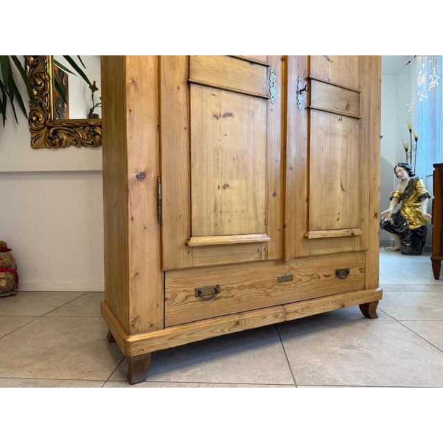 Biedermeier Spruce Farmhouse Cupboard For Sale - Image 15 of 17