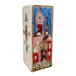 Elio Schiavon (1925-2004) Italy Vintage Mid Century Art Pottery Vase