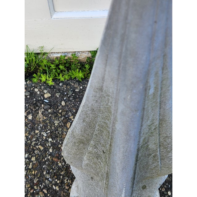 Stunning vintage outdoor cement garden finial. Amazing addition to garden, greenhouse or patio. The patina is exquisite...