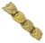 A 1930s Art Deco Gilded Metal Bracelet For Sale