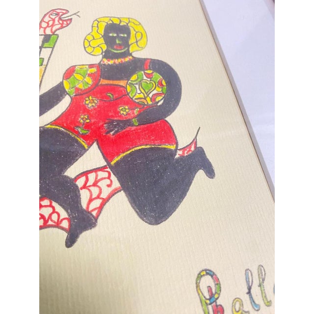 Modern Niki de Saint Phalle, Composition, Lithograph, 1972, Framed For Sale - Image 3 of 13