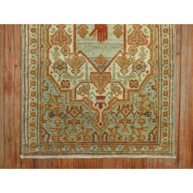 20th Century Antique Zabihi Collection Persian Hand Gesture Rug - 1'10" x 3' For Sale - Image 4 of 7