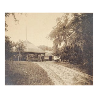 Antique New Braunfels, Texas Gazebo Pavilion Restaurant Photograph For Sale
