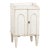 19th Century Swedish White Painted Pine Nightstand Small Narrow Cabinet For Sale