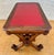 Spanish Baroque Revival Writing Table with Lyre Legs and Leather Top, 1920s For Sale - Image 10 of 10