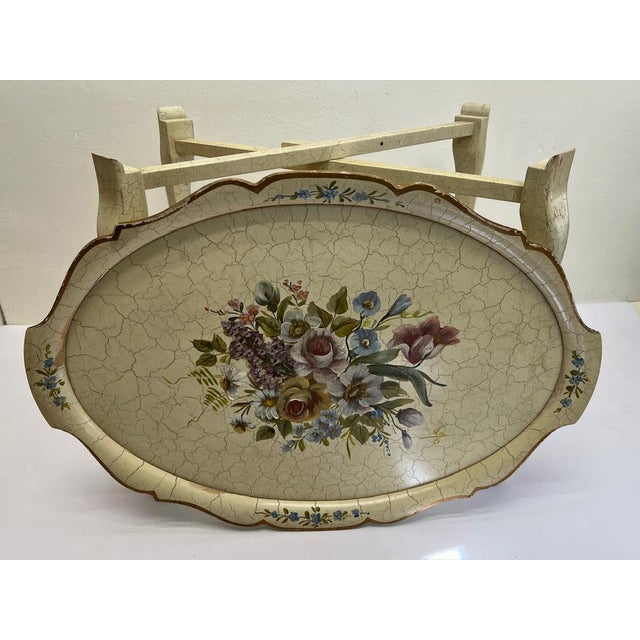 Serving Tray on Stand from Wiggers, Denmark, 1950s, 1940s For Sale - Image 3 of 14