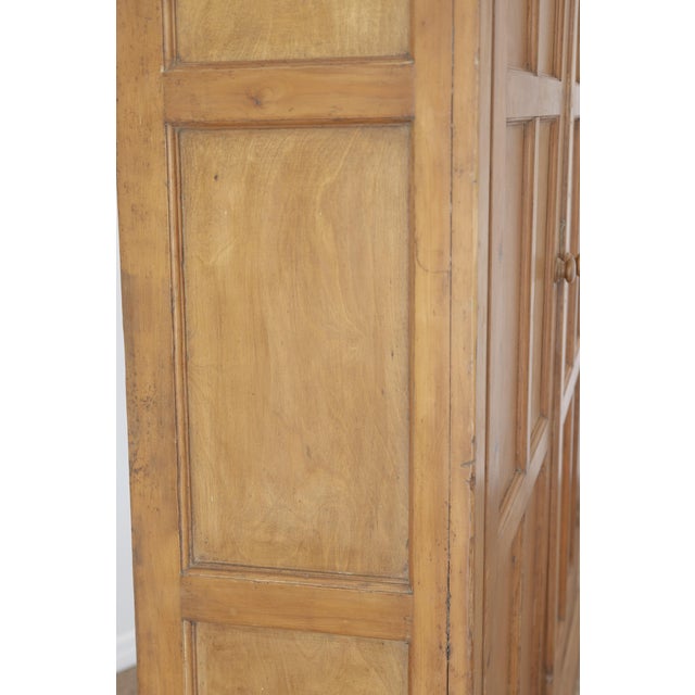 Beige Antique English Honey Pine Linen Cabinet - Circa 1890 For Sale - Image 8 of 12