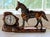 Add a touch of Western elegance and antique charm to your home with this vintage copper horse mantel clock by the renowned...
