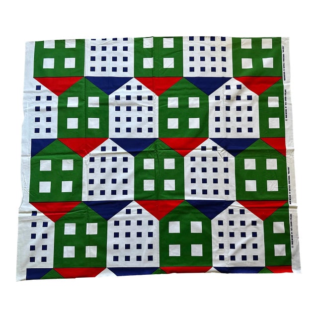 Vintage Marimekko Fabric Textile Panel For Sale