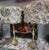 2010s Set of 2 Contemporary Shabby Chic Candlestick Table Lamps With Textured Fabric Flower Shades Cottage Couture For Sale - Image 5 of 9