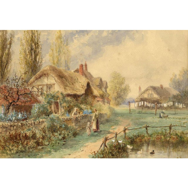 William Henry Harford, Thatched Cottage Scene, Early 20th Century, Watercolour For Sale - Image 3 of 3