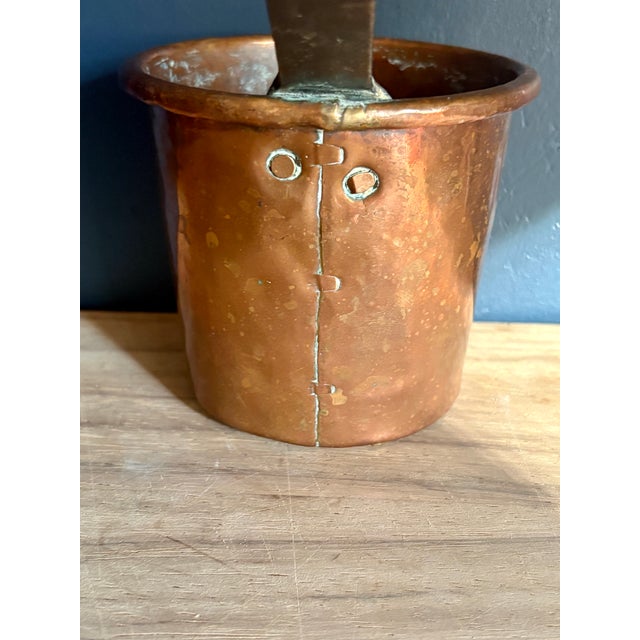 19th Century 19th Century French Dovetailed Copper Saucepan With Forged Iron Handle For Sale - Image 5 of 7