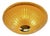 Venetian Lens Amber Graniglia Murano Glass Flush Mount by Simoeng for Simoeng For Sale