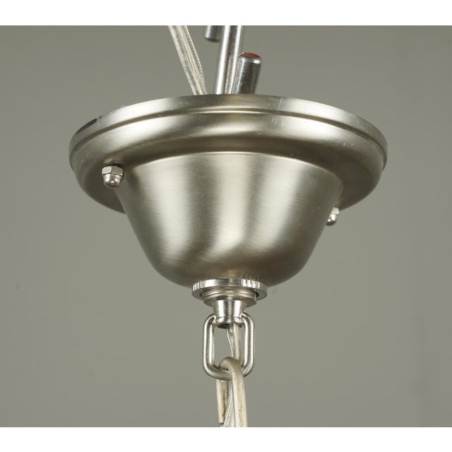 White Antique Victorian Glass Globe Pendant Light For Sale - Image 8 of 10