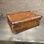 Weathered Brown Vintage Suitcase With Metallic Latches Industrial For Sale - Image 16 of 16