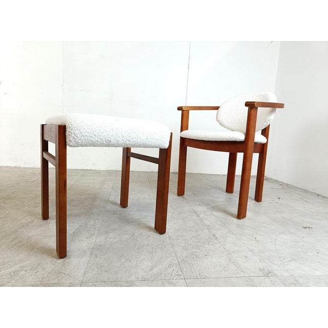 Set of Vintage Armchair and Ottoman, 1960s For Sale - Image 4 of 11