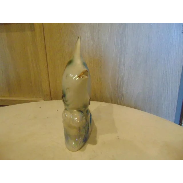 Vintage porcelain fish from the 1970s, dimensions: height 15.2 cm, width 12.5 cm, depth 3.5 cm.