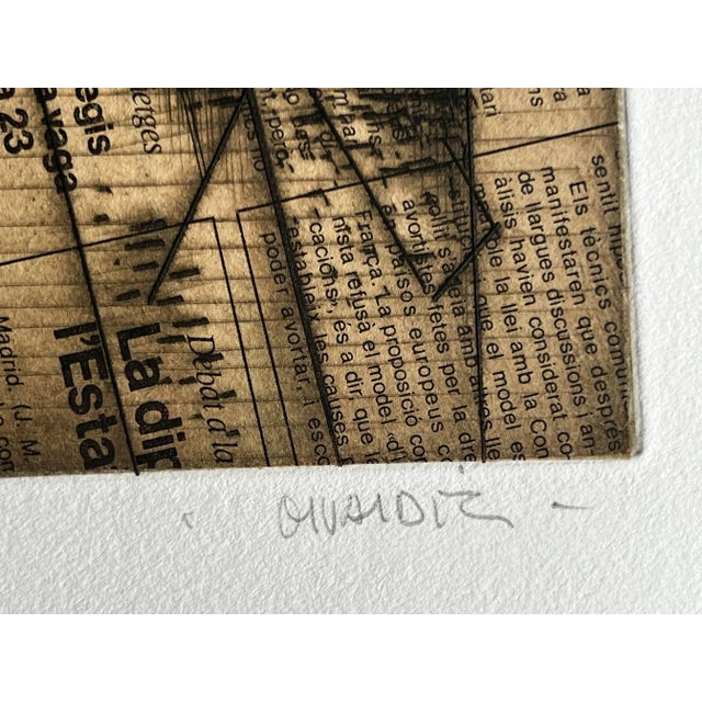 Manolo Valdés, To Sanchis Guarne, Etching, 1984 For Sale - Image 3 of 6