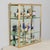 French Art Deco Brass Wall Vitrine For Sale - Image 9 of 9