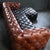 Two-Tone Chesterfield Sectional in Black & Cognac Leather — Sculptural Modern Statement For Sale - Image 12 of 15