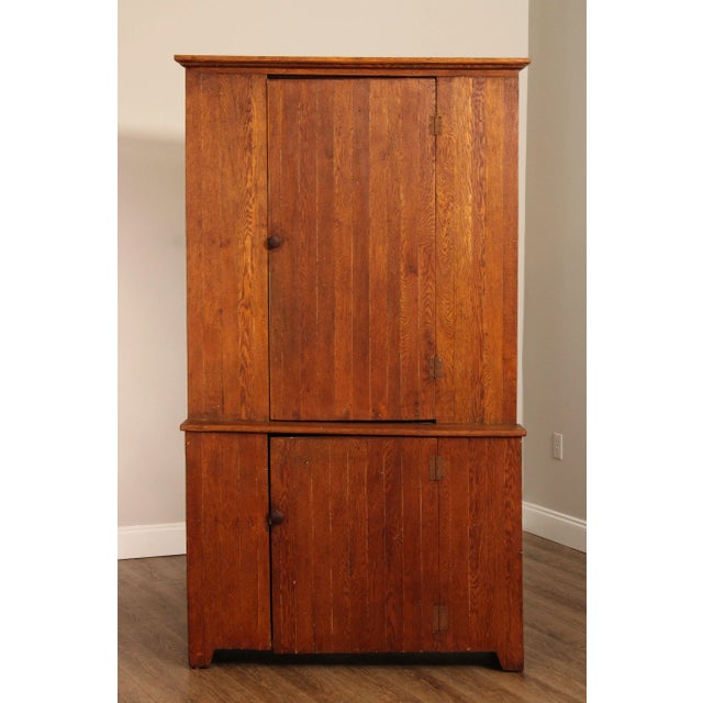 Antique Pennsylvania Oak Stepback Cupboard Chairish