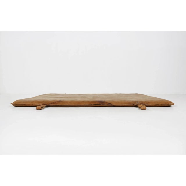 Industrial Gym Mat in Brown Cow Leather, Belgium, 1930s For Sale - Image 3 of 11