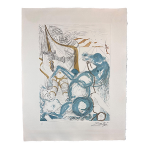 Share Dali Saint Martin Hand Signed Numbered Etching Surreal Rare