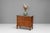 Small sized French " Empire " style mahogany commode with marble top and original brass fittings. Circa 1870.