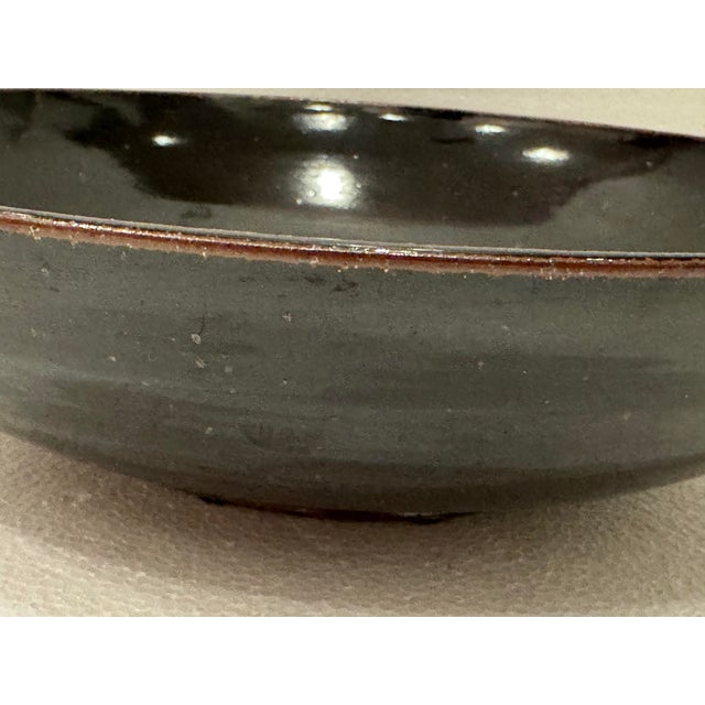 Vintage 1983 Black Bowl Signed by Steve Stewart For Sale In New York - Image 6 of 11