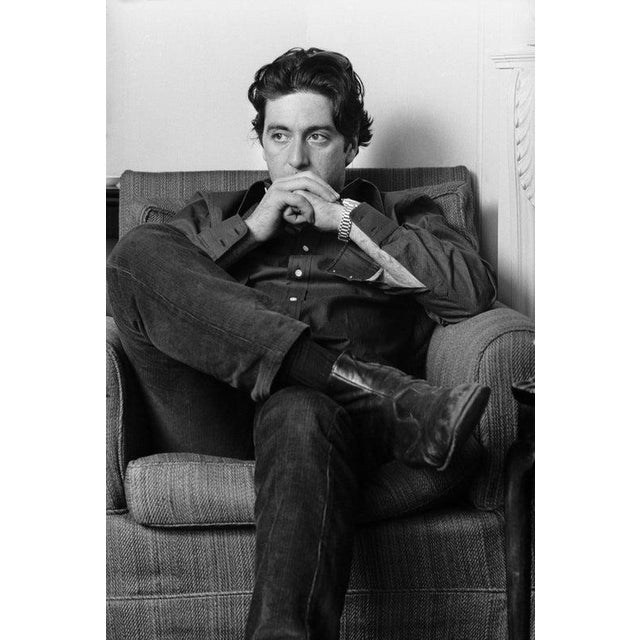 Thoughtful Al 25th March 1974: American actor Al Pacino in London. After making his name in The Godfather and Serpico, he...