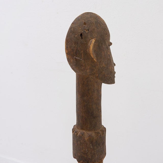 African Lobi Head Altar from Burkina Faso, 20th, 1950s, Metal and Wood For Sale - Image 3 of 15