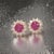 Metal Natural Ruby Diamond Earrings 14k Yellow Gold 2.20 TCW Certified For Sale - Image 7 of 16
