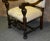 Antique White Carved Walnut Armchair French Style High Back Vintage Upholstered Floral Chair For Sale - Image 8 of 13