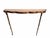Brass Wall-Mounted Console Table with Pink Glass Top, Italy, 1940s For Sale - Image 12 of 12