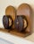 American Vintage Nautical Rope Pulley & Solid Wood Bookends- a Pair For Sale - Image 3 of 9