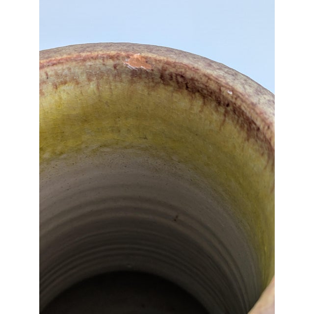 Ceramic Rare MCM Alvino Bagni Italian Pottery Vase Raymor Bitossi Gambone For Sale - Image 7 of 8