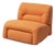 Vintage Orange Fabric Armchair, 1970s For Sale