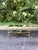 Vintage Hollywood Regency Antiqued Brass Finish & Mirrored Two Tier Coffee Table For Sale In Atlanta - Image 6 of 6